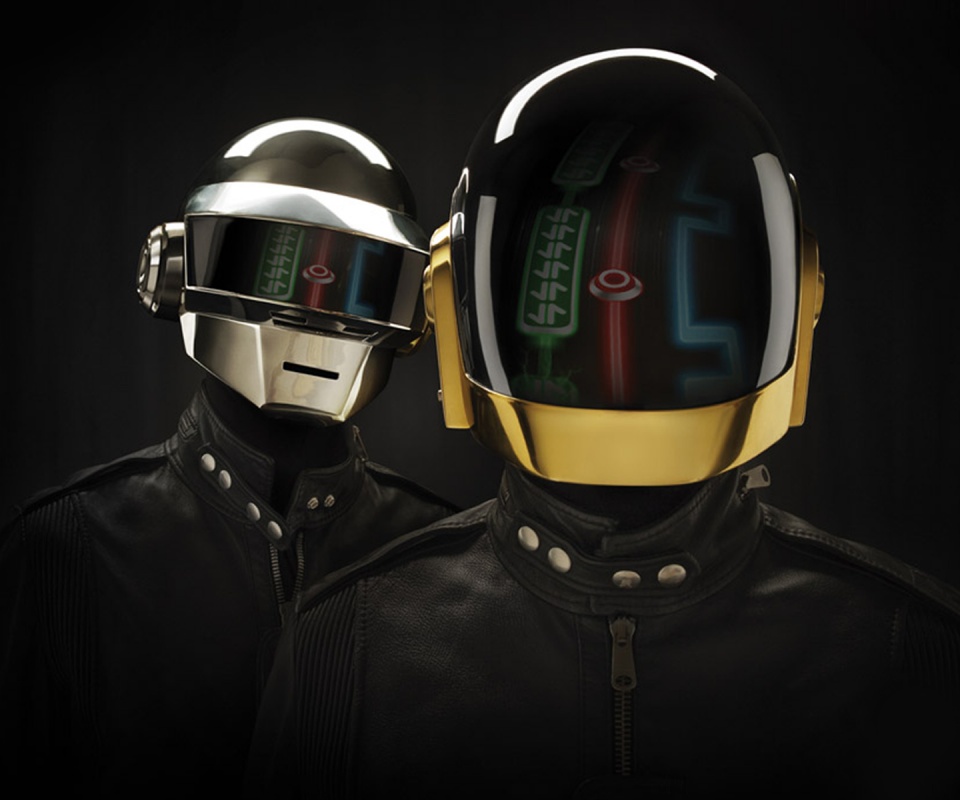 Daft Punk на темном фоне обои