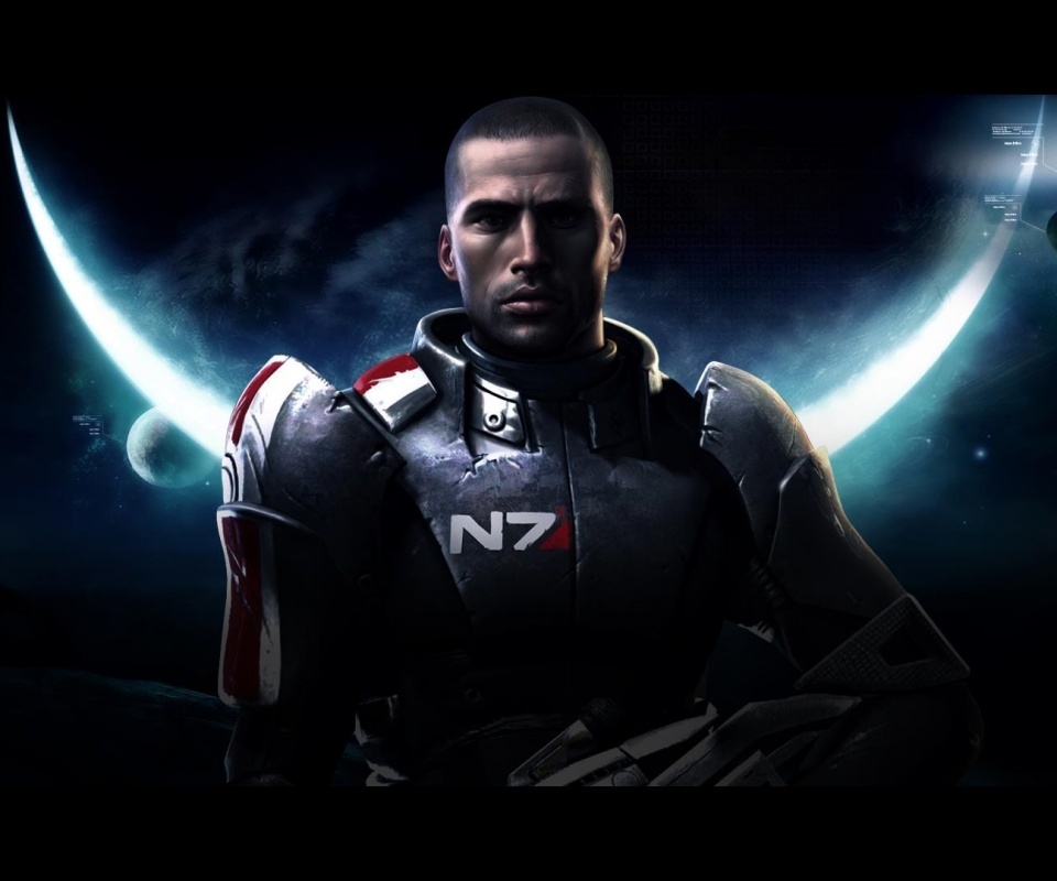 Шепард из Mass Effect обои