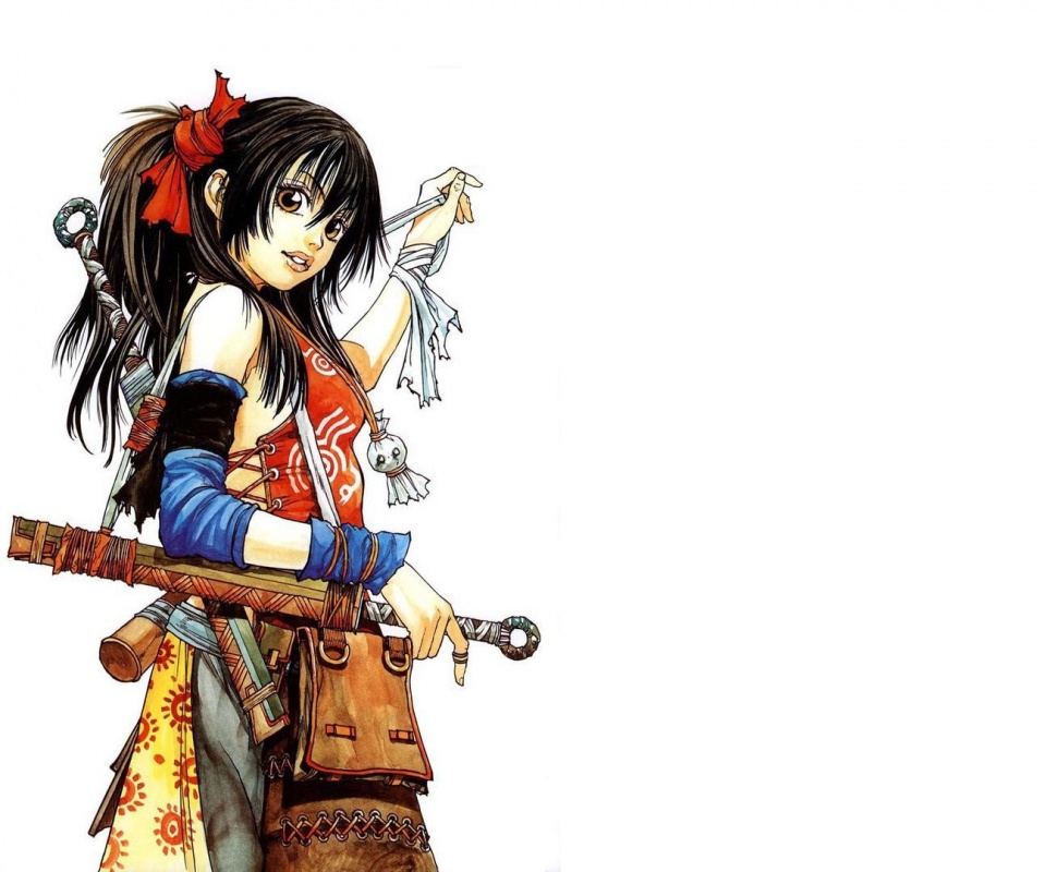 Девушка с мечом из Dangu обои
