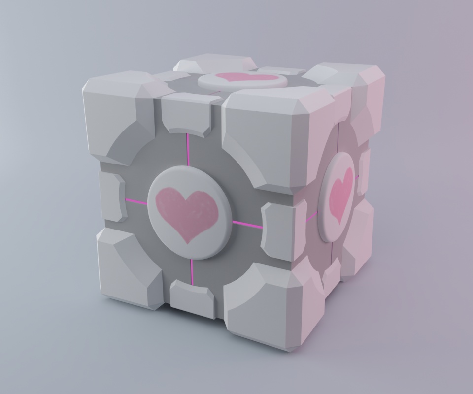 Взвешенный куб-компаньон обои