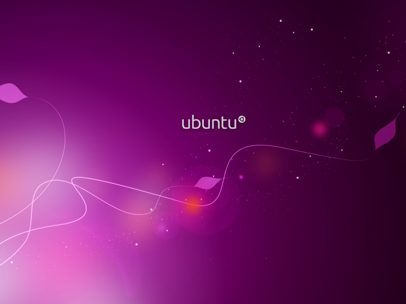 Сиреневые обои Ubuntu обои