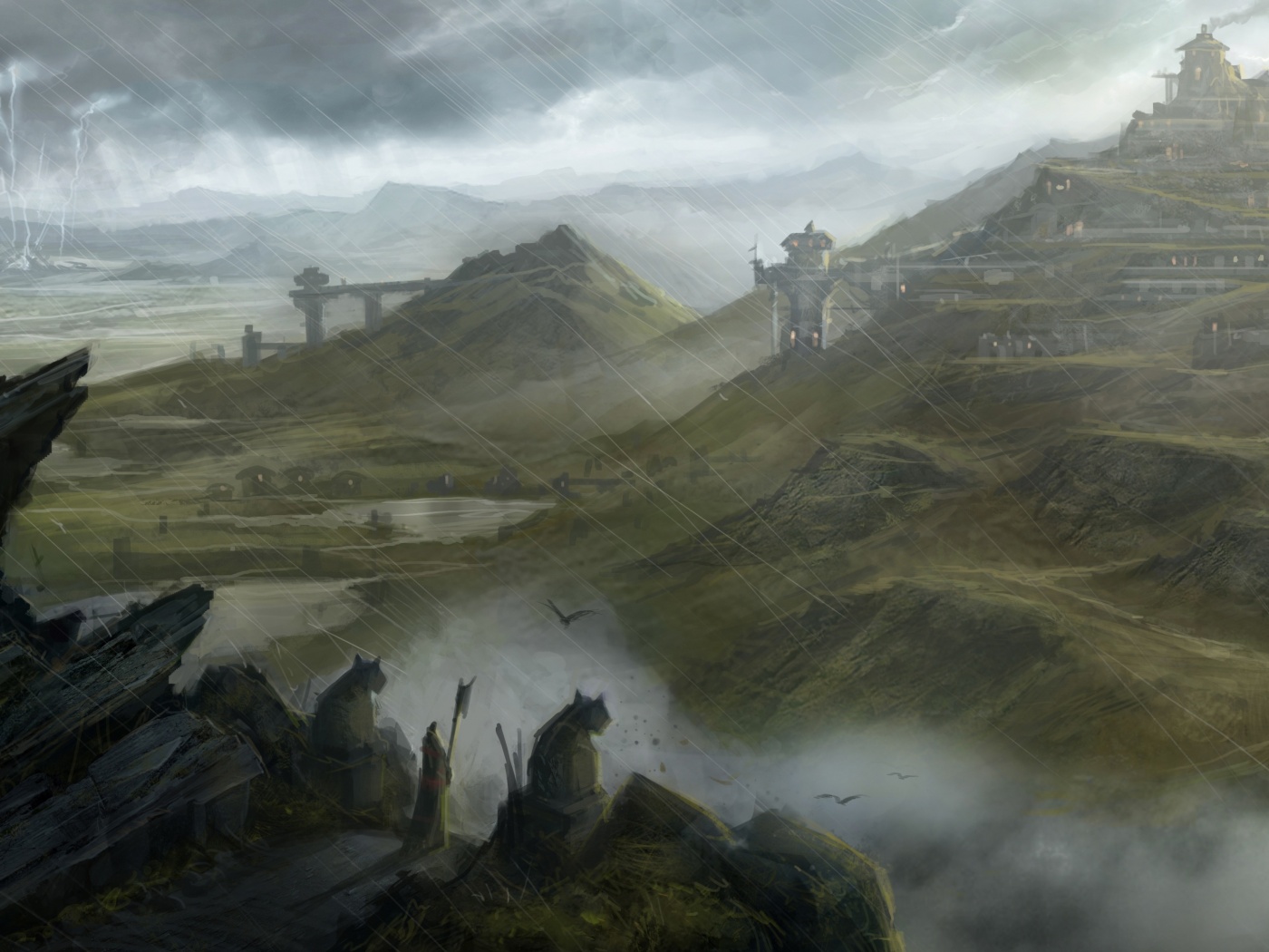Пейзаж из Dragon Age 2 обои