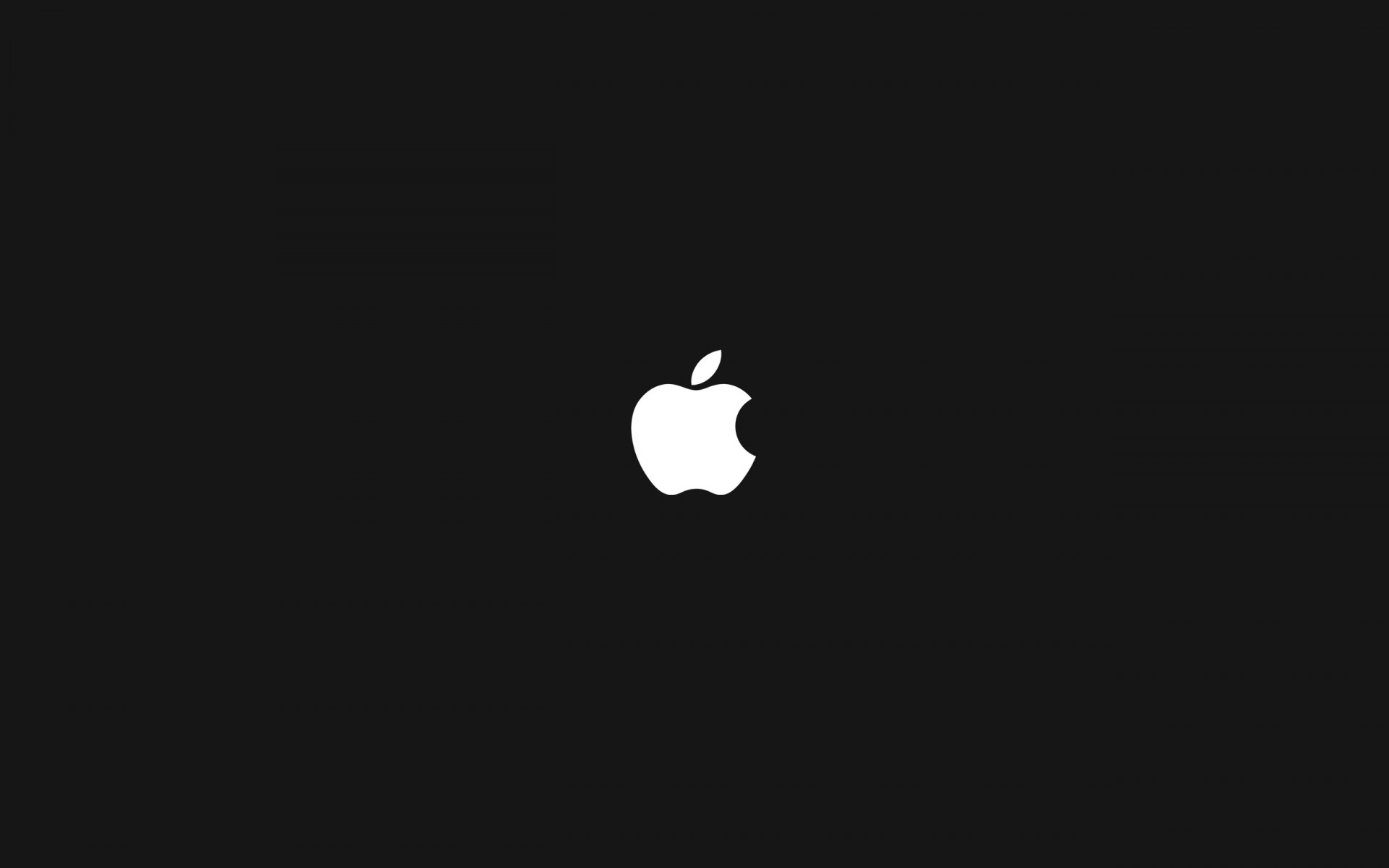 Логотип Apple на черном фоне обои