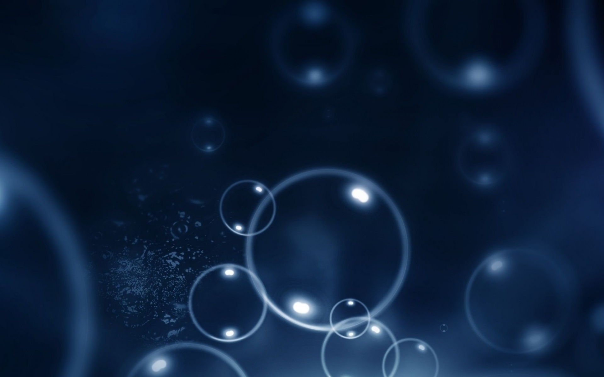 Пузыри в темной воде обои