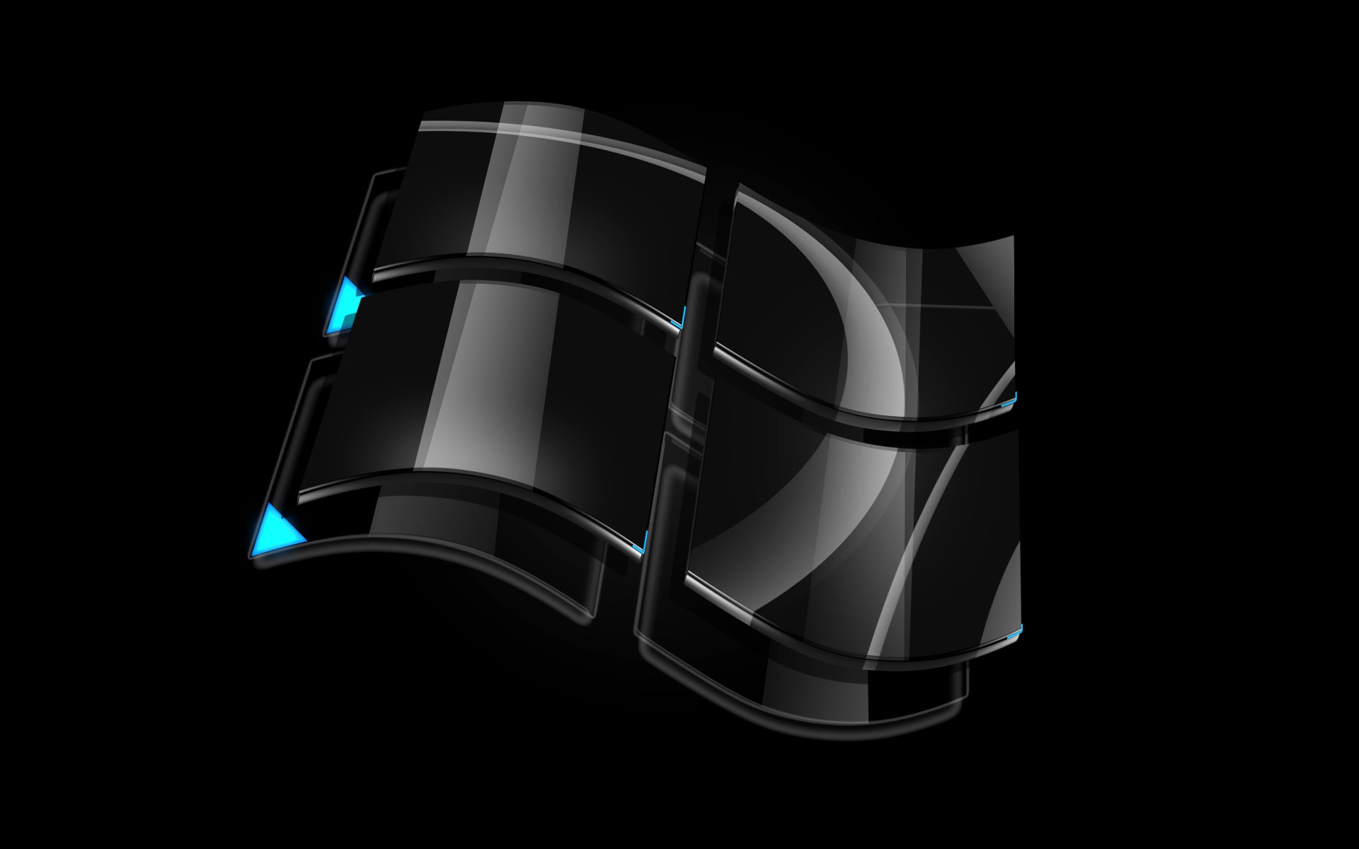 Стеклянный логотип Windows обои