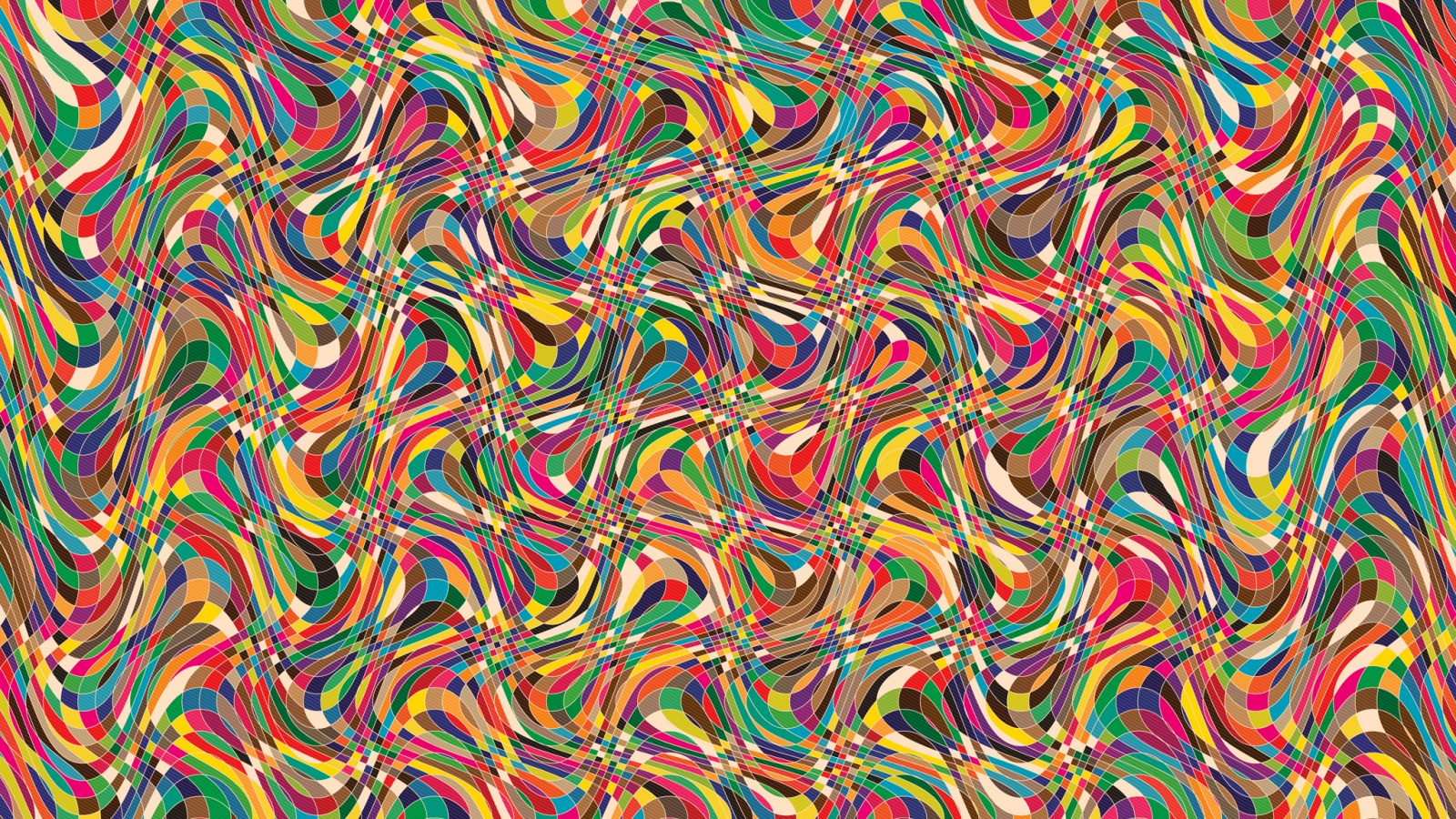 Кривые разноцветные клеточки обои